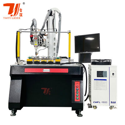 220V 380Vレーザー溶接機 水冷却 420 KG 精密金属溶接アプリケーションのための専門機器