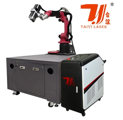 6軸ロボット自動ファイバーレーザー洗浄機錆油塗料除去剤