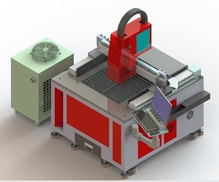600*600mm 小型の精密ファイバーレーザー切断機 1500W 2KW 3000W