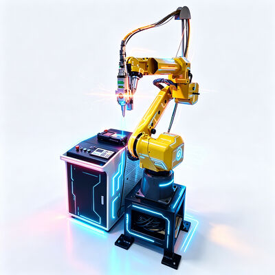 工業用 FANUC ロボットレーザー切断機 金属シートとチューブのための6軸ファイバーレーザー切断機 ±0.01mm 高精度