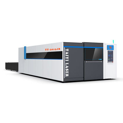 交換テーブルとエンクロージャーを備えた高速ファイバーレーザー切断機