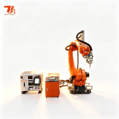 自動 4000W IPG ファイバーレーザー 溶接ロボット KUKA 6 軸 EV バッテリー トレイ & 構造部品