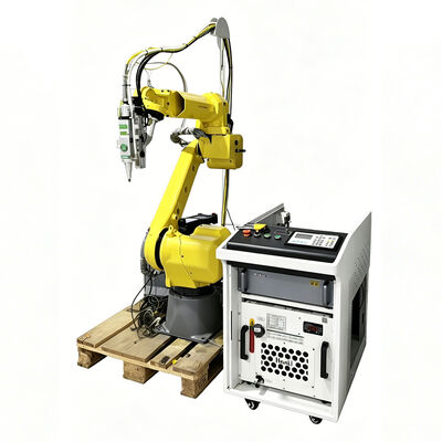費用対効果の高い FANUC ロボットレーザー切断機 6 軸の関節腕と Raycus/IPG ファイバーレーザー