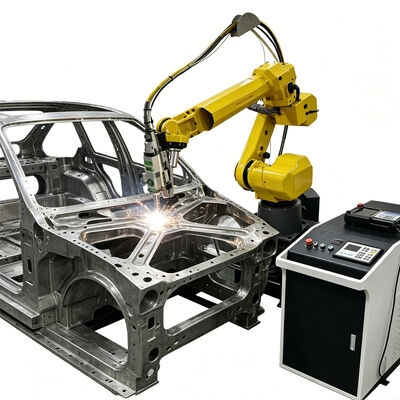 FANUC 6 軸 ロボットアーム 自動 3D ファイバーレーザー切断機 ステンレス鋼ランプシェード 3D 工品