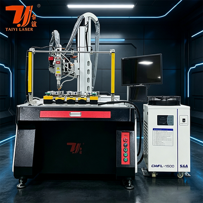 4軸 1500W 2kw 3kw アルミニウムティーポットレーザー自動溶接機