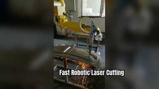 自動車ルーフパネル用 CNC ロボットレーザー切断機 – 高速トリミング & 穴あけ S